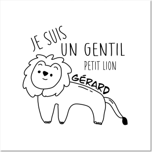 Gérard the lion Posters and Art